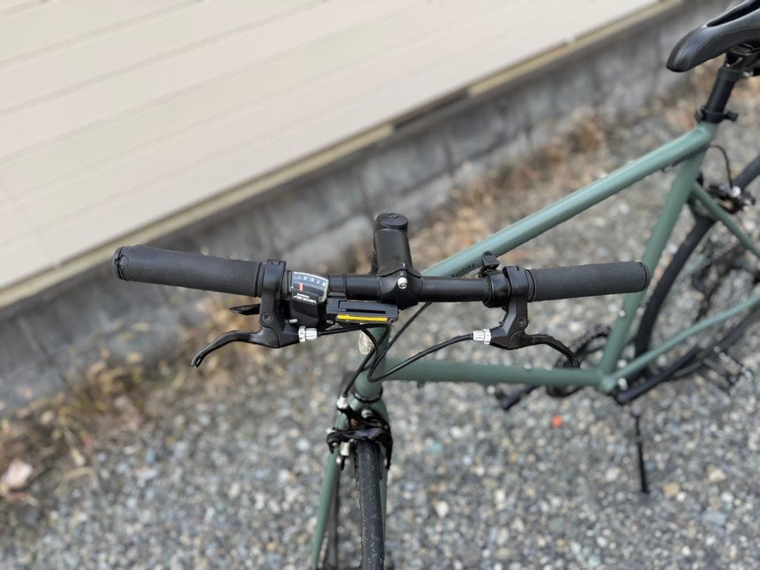【おすすめセット価格！】TOKYO BIKE クロスバイク　カクタスグレー　緑