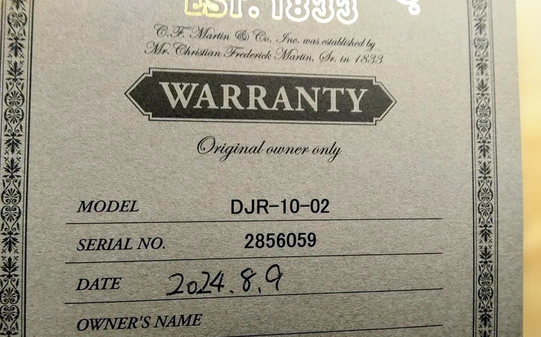 最終大幅値引き‼️美品❗Martin　DJR-10-02 オール単板