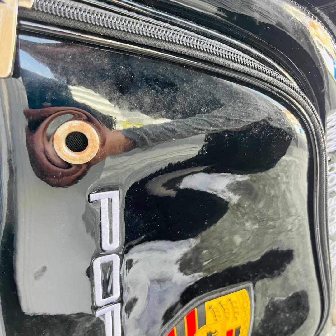 Porsche ブラック キャディバッグ　エナメル
