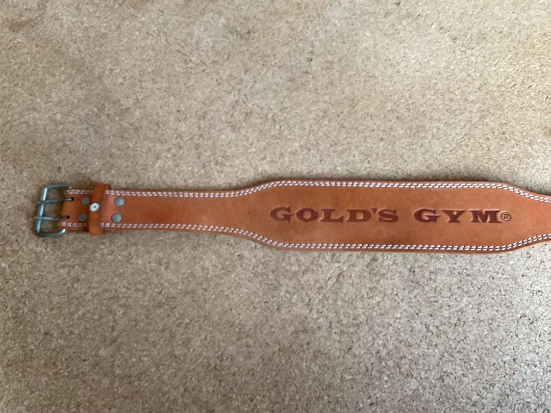 GOLD'S GYM パワーベルト ブラウン