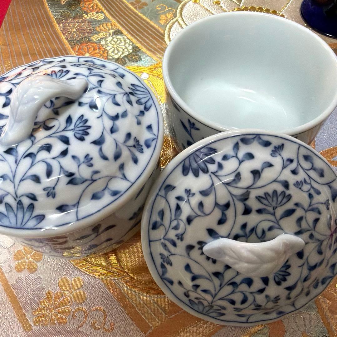 たち吉木の葉型小皿　三崎窯三種　白磁　青磁No.5-15