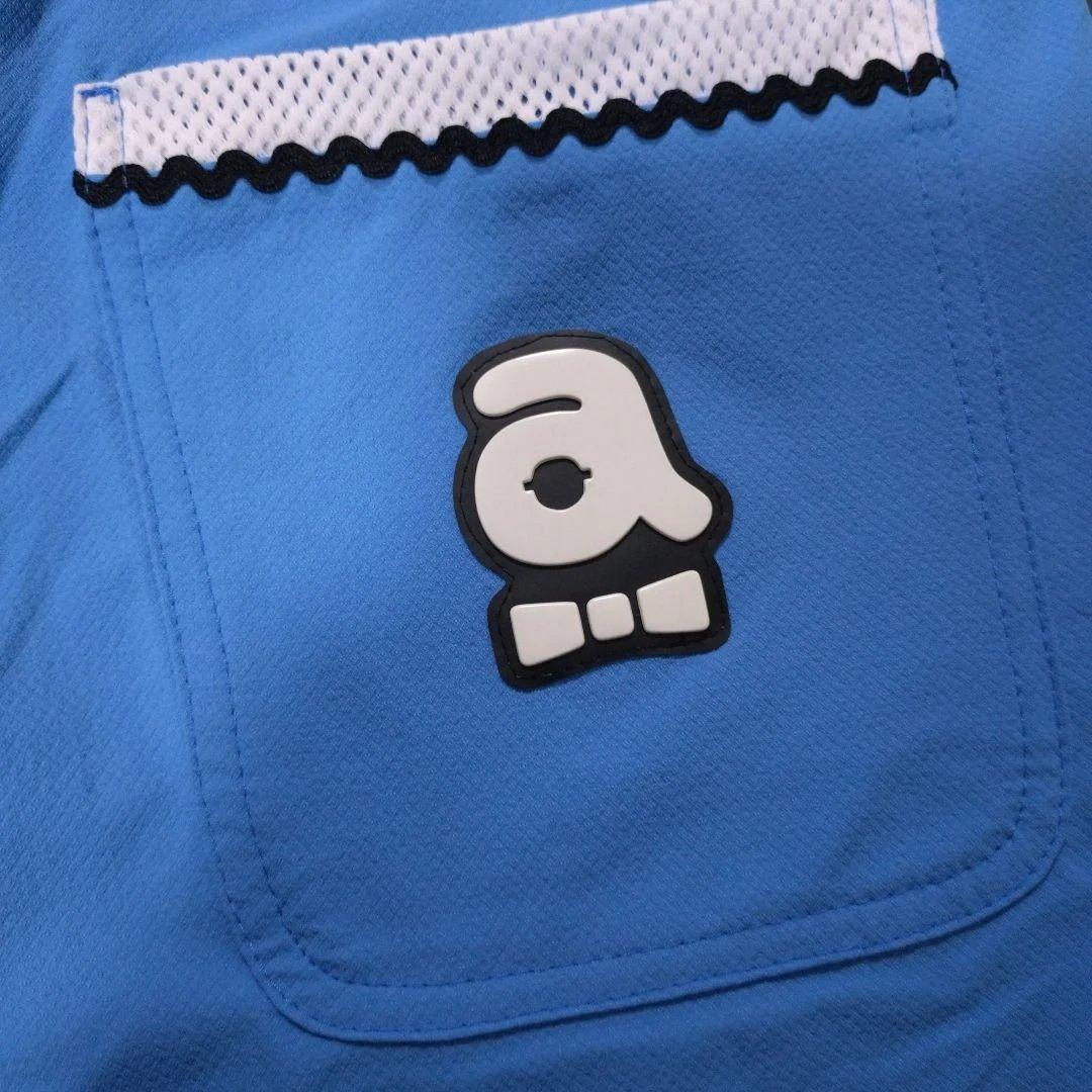 アルチビオ青色 サラサラ素材パンツ