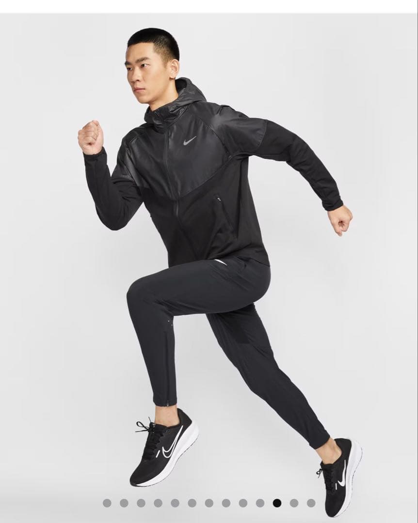 Nike ブラック ランニングウェア　パンツセット