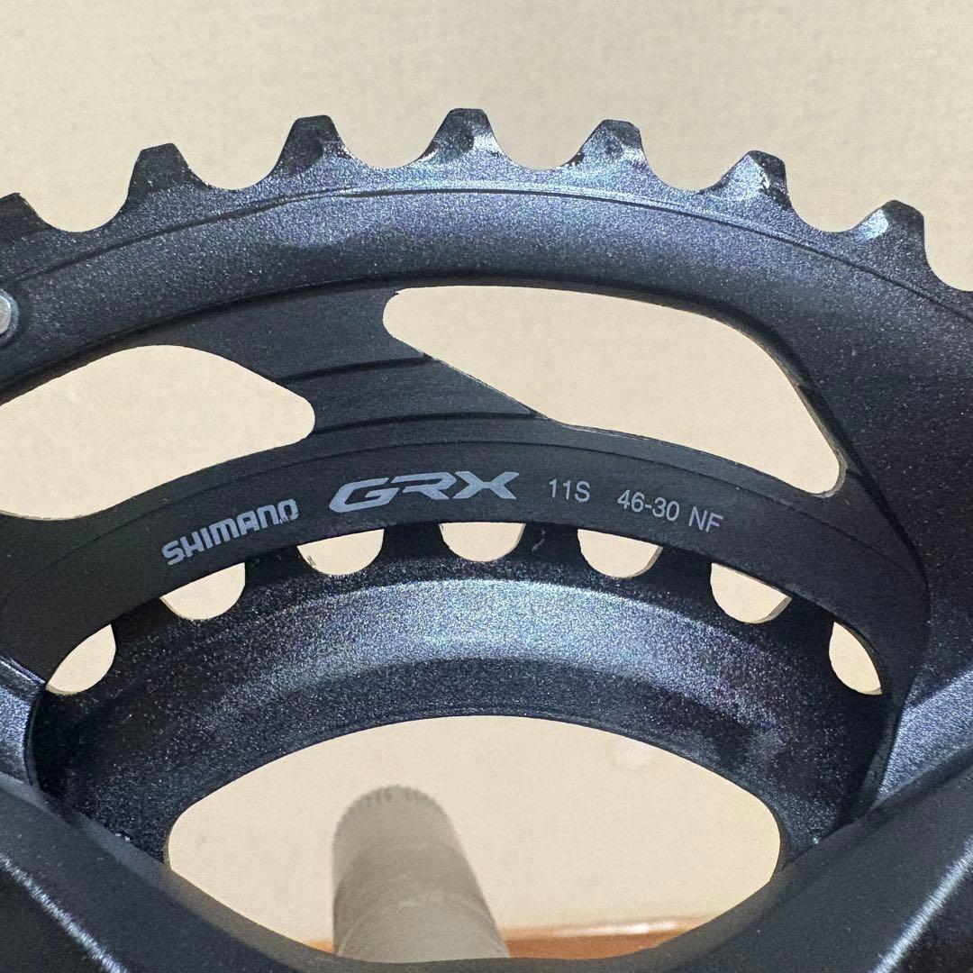 シマノGRX クランクFC-RX600 46-30t 165mm 11s