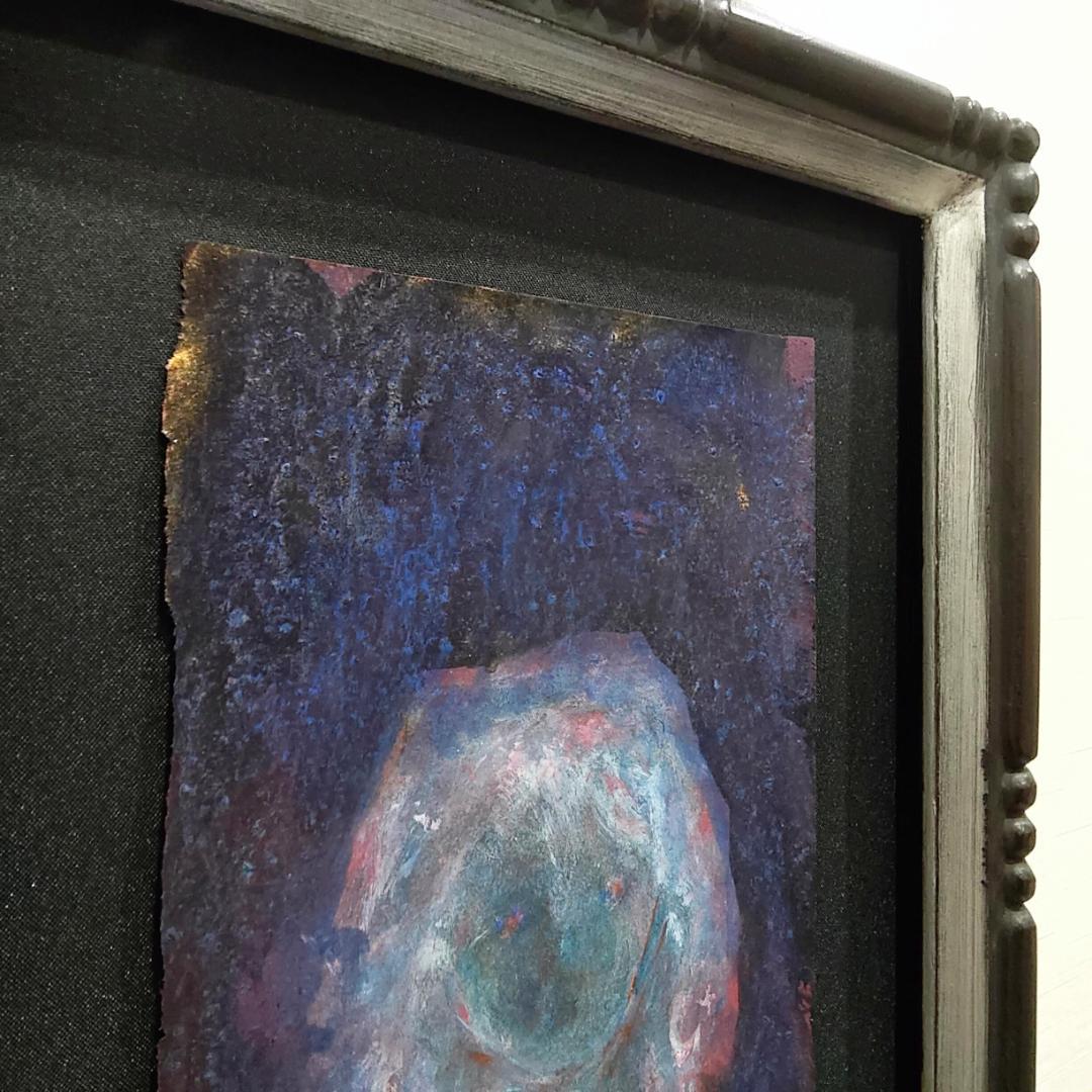 内野隆文　肖像　絵画　人物画　アクリル　現代アート　作品　美術　額縁