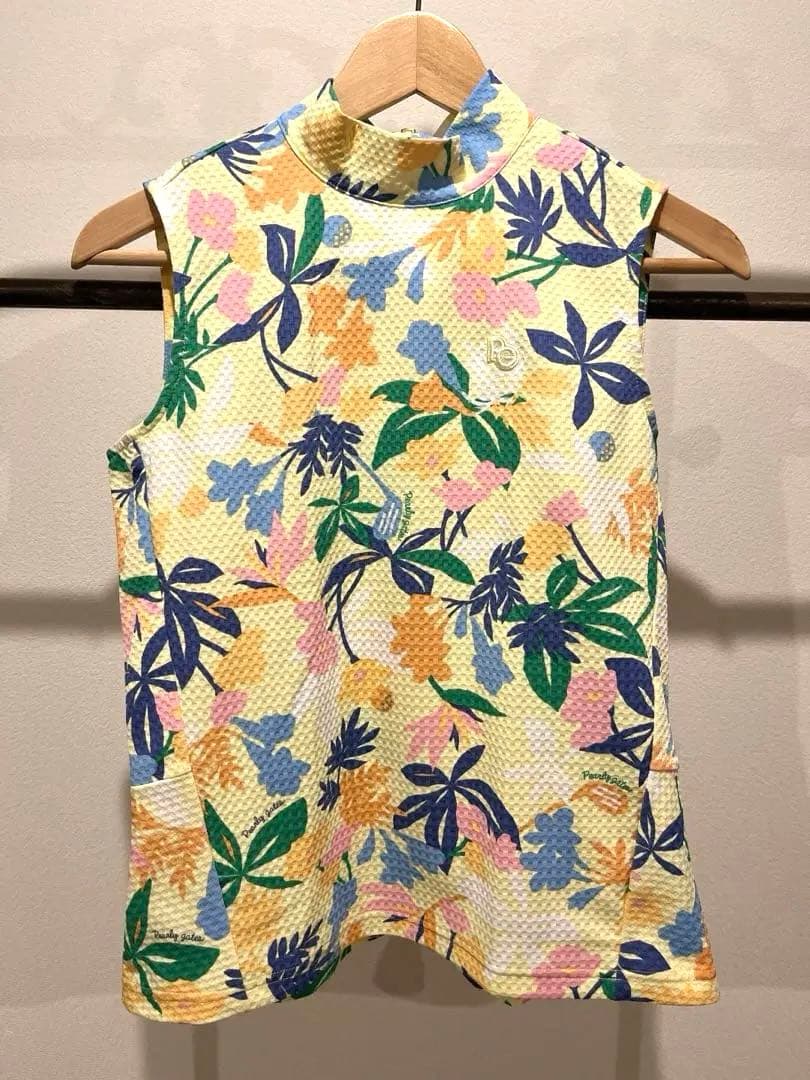 【超美品】パーリーゲイツ　上下セット　レディース　　夏物ゴルフウエア