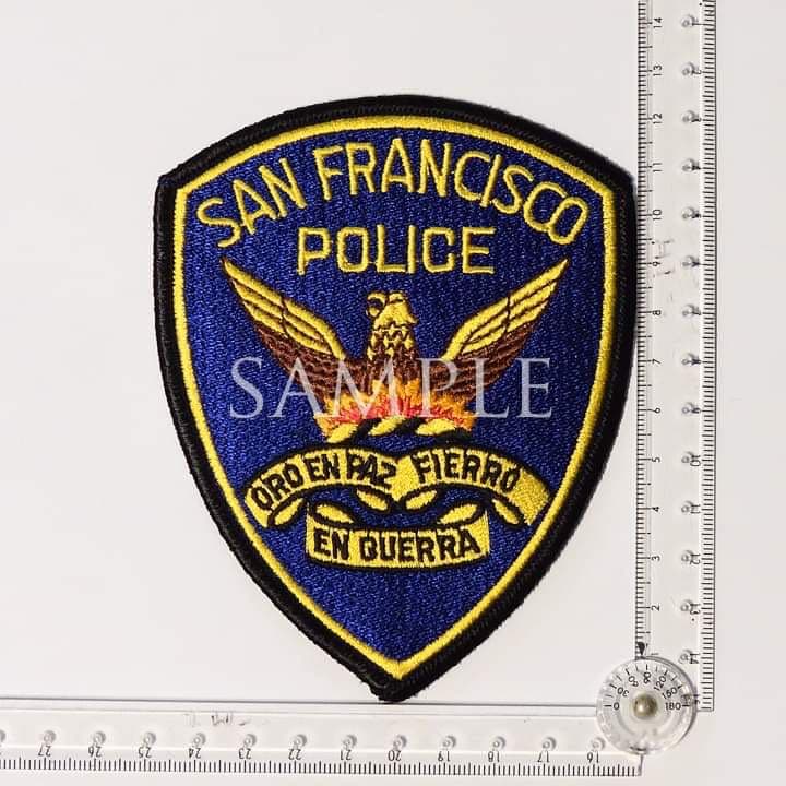 サンフランシスコ警察 ショルダー刺繍パッチセット（純正正規品）