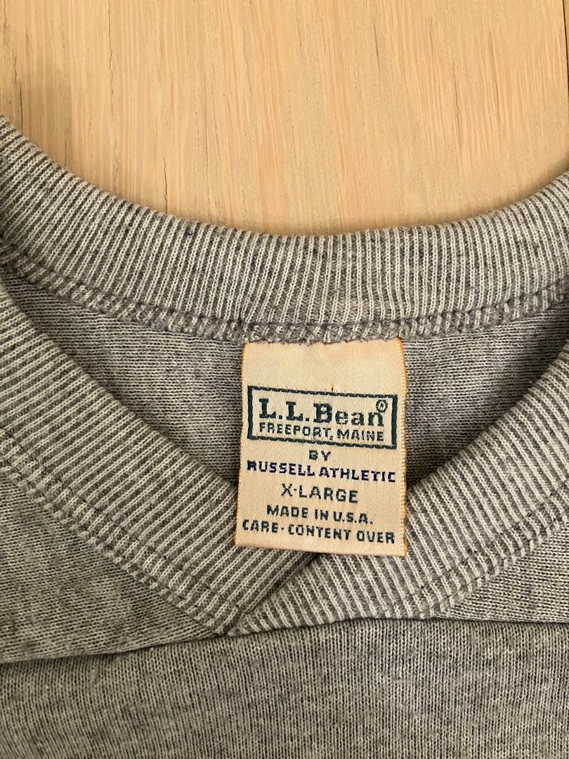 RUSSELL ATHLETIC ×ＬＬbean グレー XL フットボールT