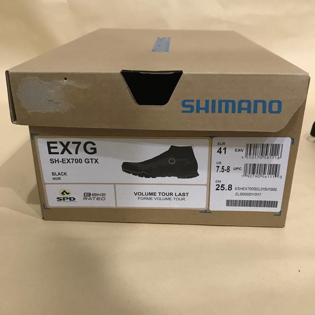 出品未使用　SHIMANO ビンディングシューズ　EX7G 41 ブラック