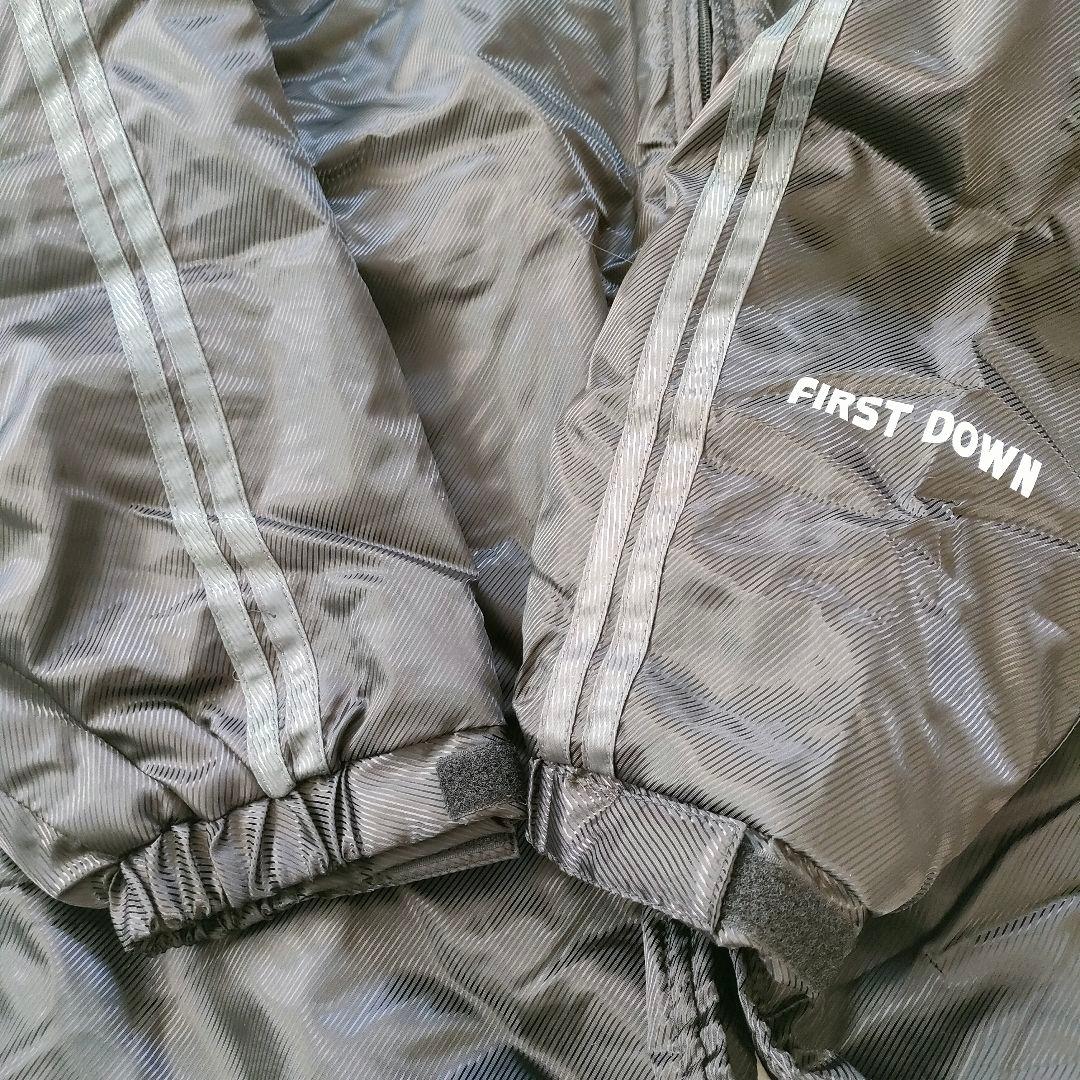 【新品】FIRST DOWN ロングベンチコート ボア ブラック