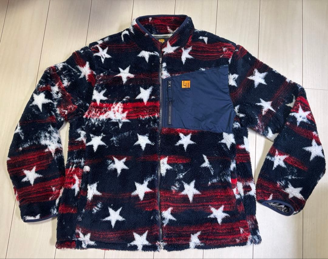 Loudmouth ラウドマウスメンズ　ボアフリース ジャケット　裏蓄熱　ゴルフ