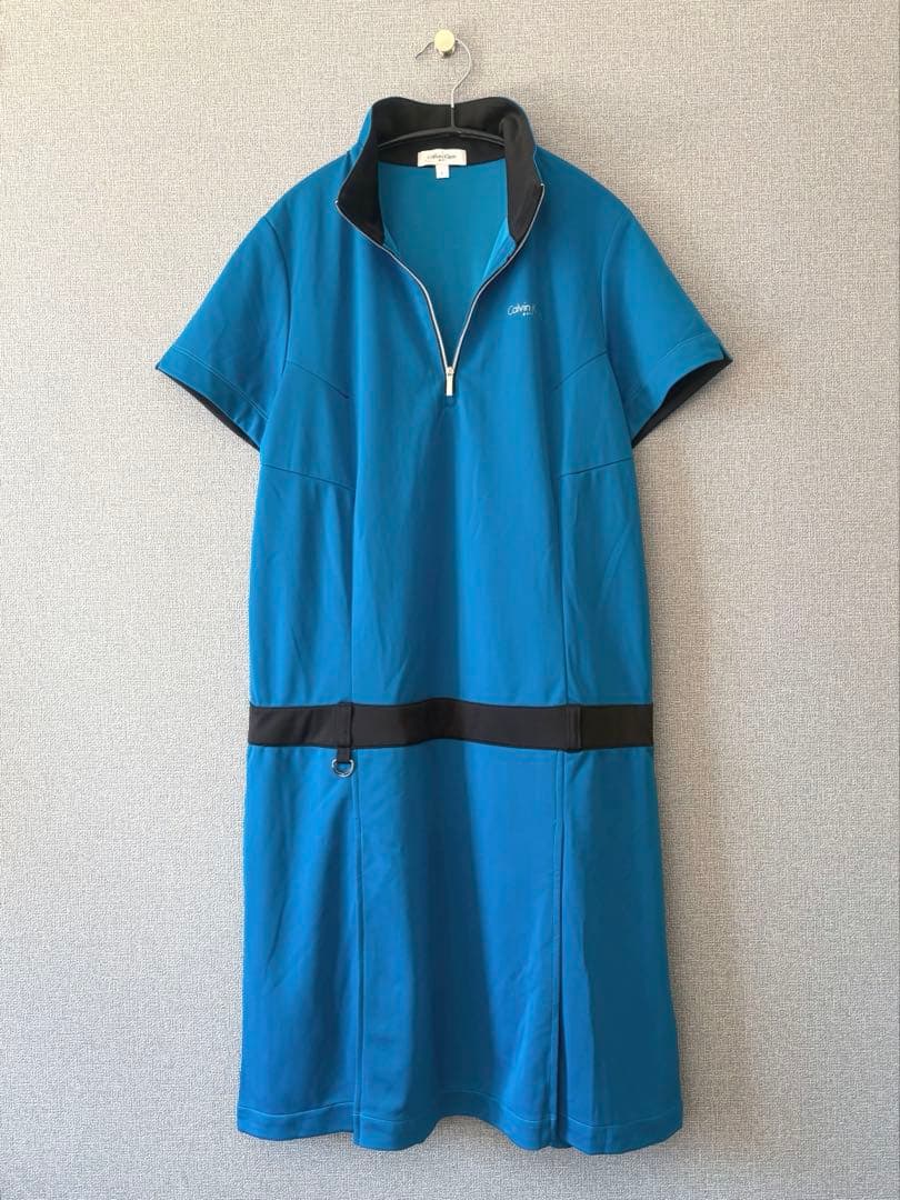 【極美品】カルバンクライン ゴルフ ワンピース 半袖 レディース L