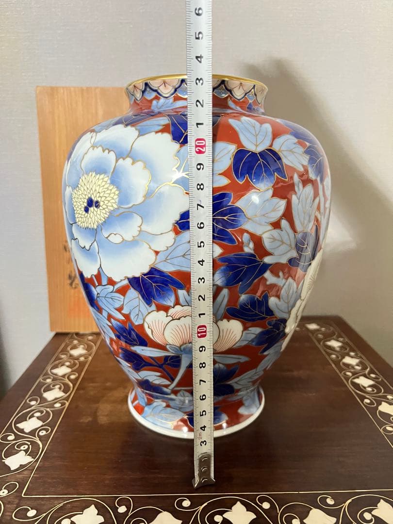 深川製磁赤絵花瓶