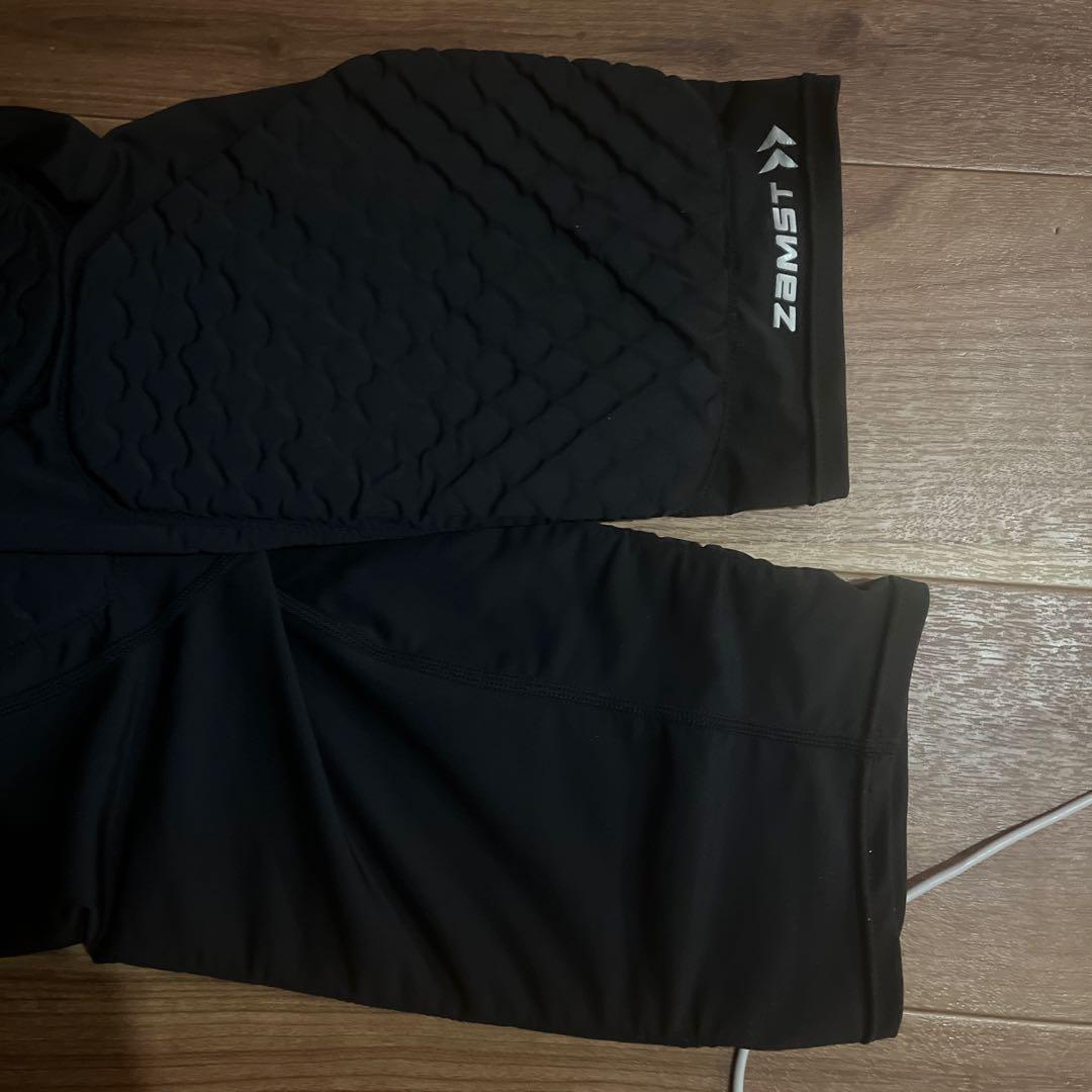 ZAMST スポーツパンツ パット付き 黒色