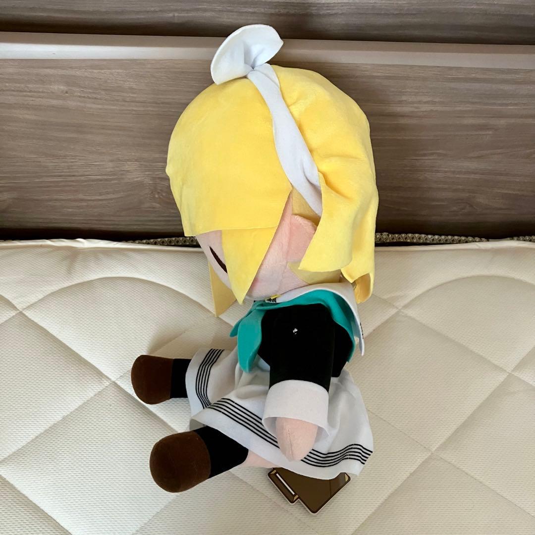 メガジャンボふわふわぬいぐるみ　鏡音リン　鏡音レン　制服　ver 2体セット