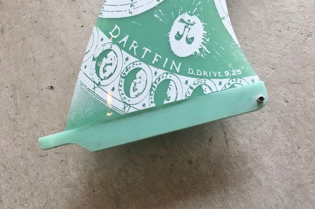 DART FIN 9.25 ￼サーフボードフィン 緑色