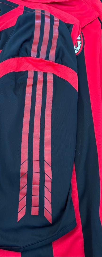 adidasアディダス ACミラン　刺繍ロゴ　ユニホーム　ゲームシャツ
