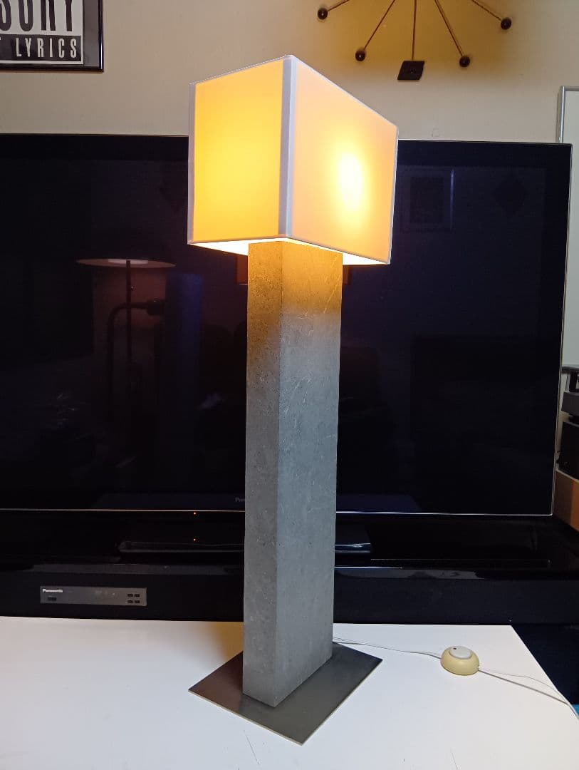 廃盤　稀少　フクラ　HUKLA　ブロック　ストーン　フロアスタンド　ランプ