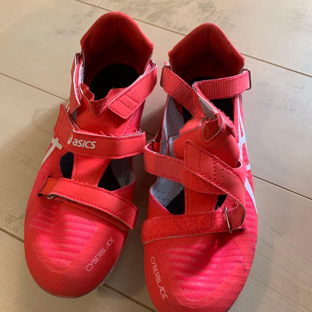 asics CYBERBLADE スパイクシューズ レッド　26,5cm