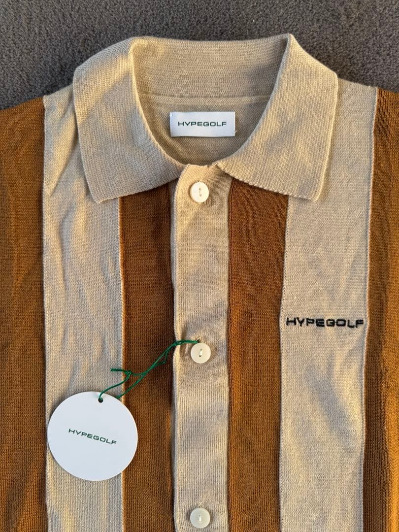 HYPE GOLF ハイプゴルフ ニット ポロ カーディガン XL