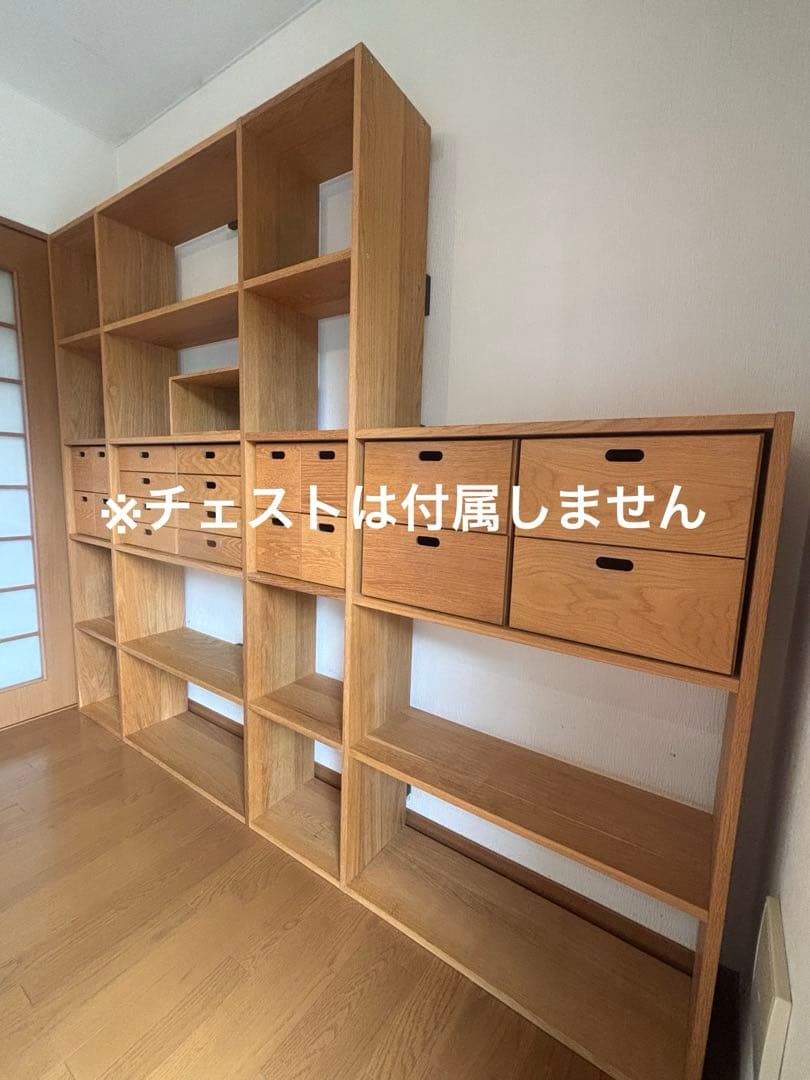 無印良品スタッキングシェルフ3点（5段×2列、ワイド追加5段、ワイド追加3段）