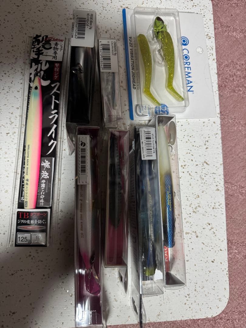 【新品】人気ルアー8点 カゲロウ124F セットアッパー VJ22 撃投ジグ他⑧