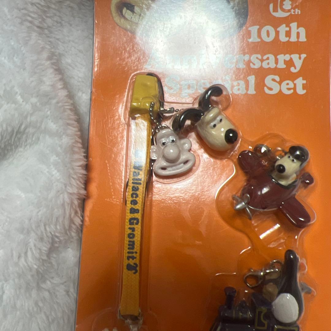 ウォレスとグルミット 10周年 スペシャルセット ストラップ　キーホルダー