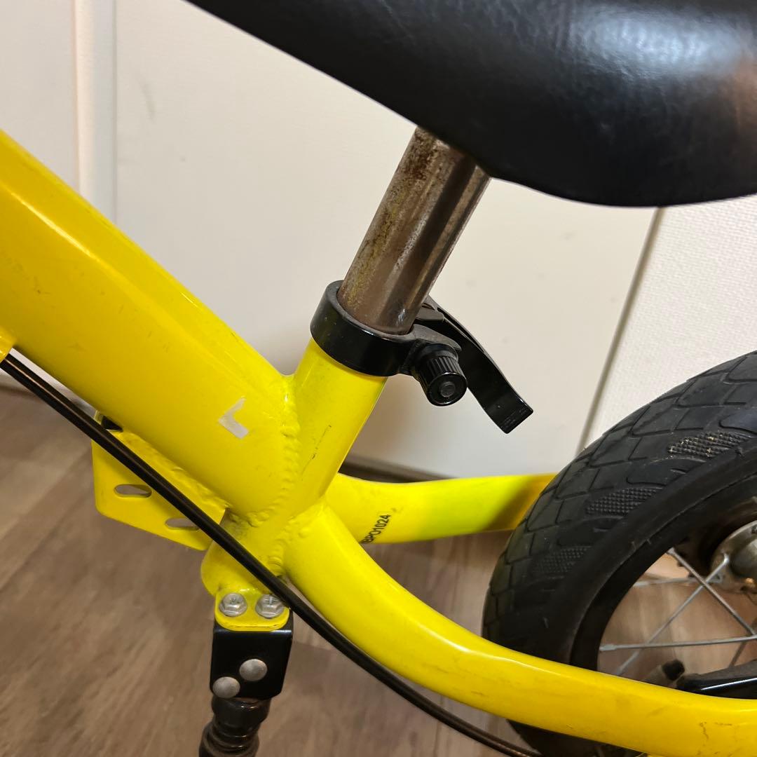 【都内湾岸直接引取】美品へんしんバイク 子供 自転車 イエロー 12インチ