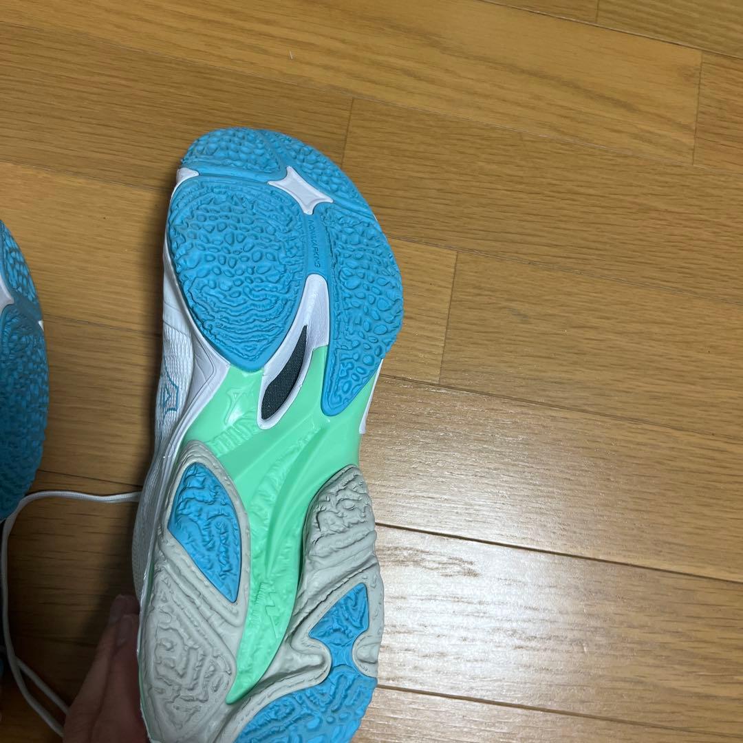 ELITE WAVE LIGHTNING ELITEバレーボールシューズ 白×緑