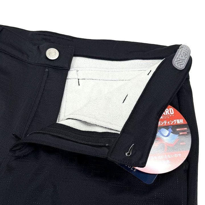 新品 フィラ ゴルフ 高周波キルト 3層ボンディング パンツ フリース 黒 78