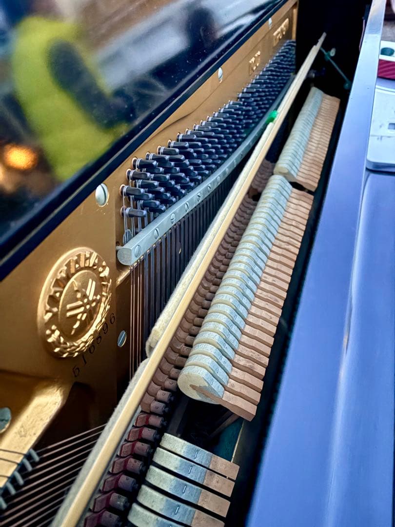 [引き取り限定] YAMAHA/ヤマハ　アップライトピアノ U1 椅子付き