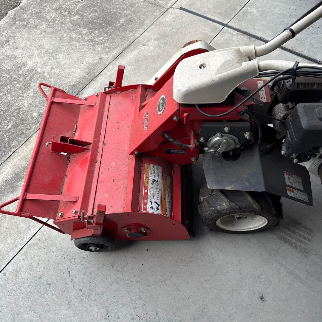 エンジン稼働確認。アテックスatex 　自走草刈機　 刈馬王　ハンマーナイフ