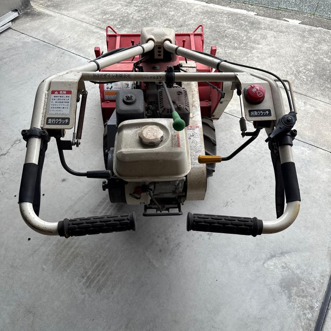 エンジン稼働確認。アテックスatex 　自走草刈機　 刈馬王　ハンマーナイフ