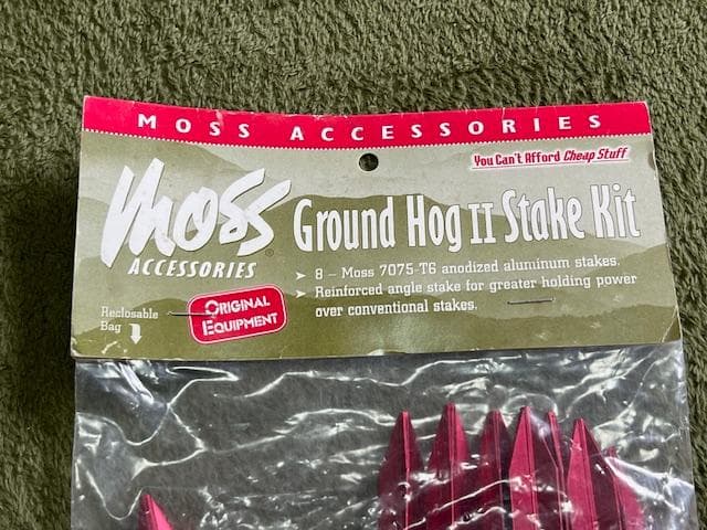 モス　Ground Hog Ⅱ Stake Kit サイズ:19cm 8本入