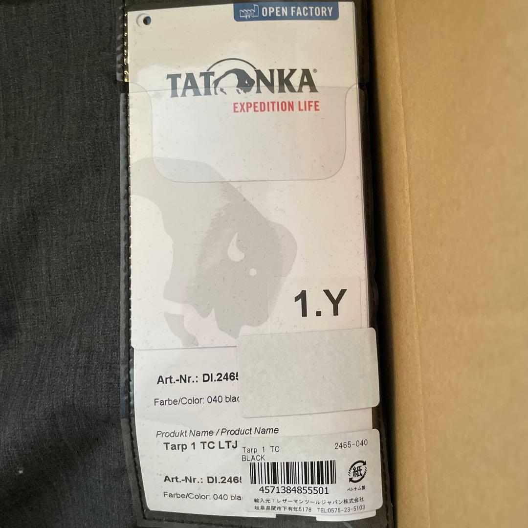TATONKA TARP 1 TC 日本限定カラーBlack タトンカ