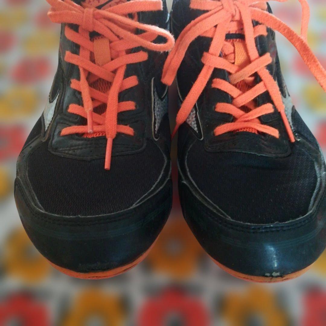 26cm Mizuno スパイクシューズ ブラック/オレンジ