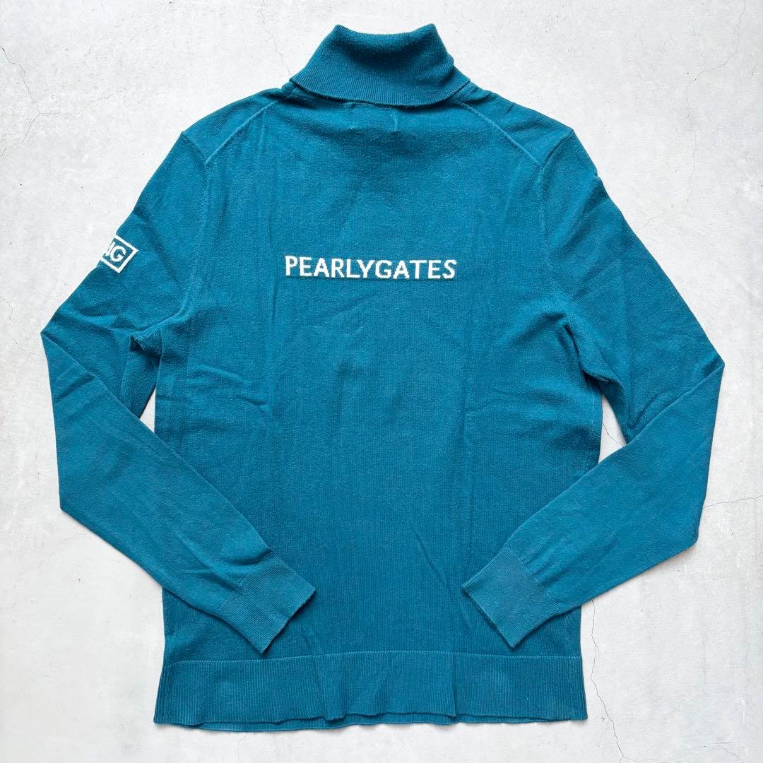 PEARLEY GATES パーリーゲイツ 長袖 ロゴ タートルネックセーター