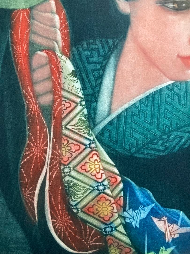 【真作保証】高橋潮 エッチング 直筆サイン 美人画 版画 絵画 銅版画
