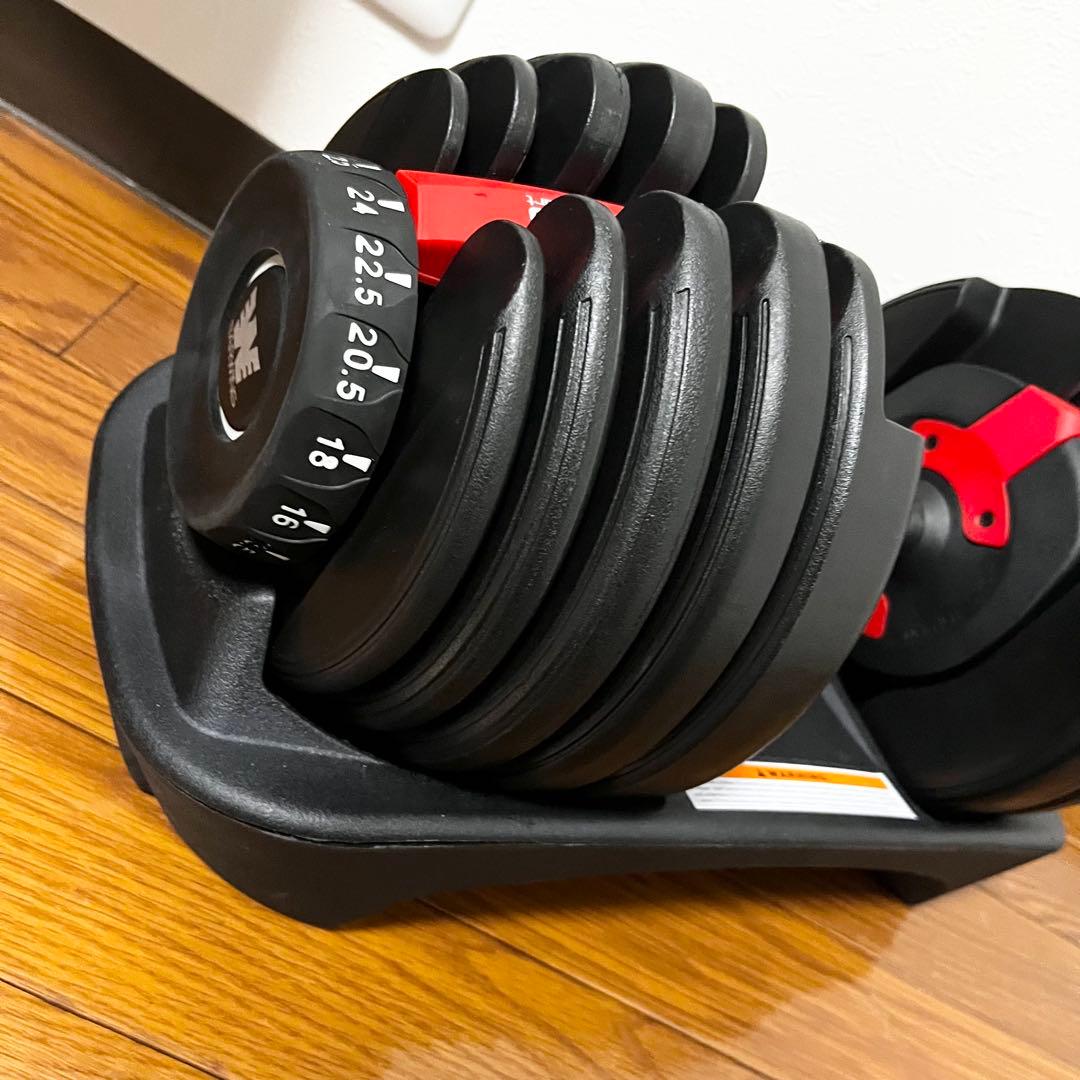 【未使用級】BARWING 可変式ダンベル 24kg×2 15段階 ②