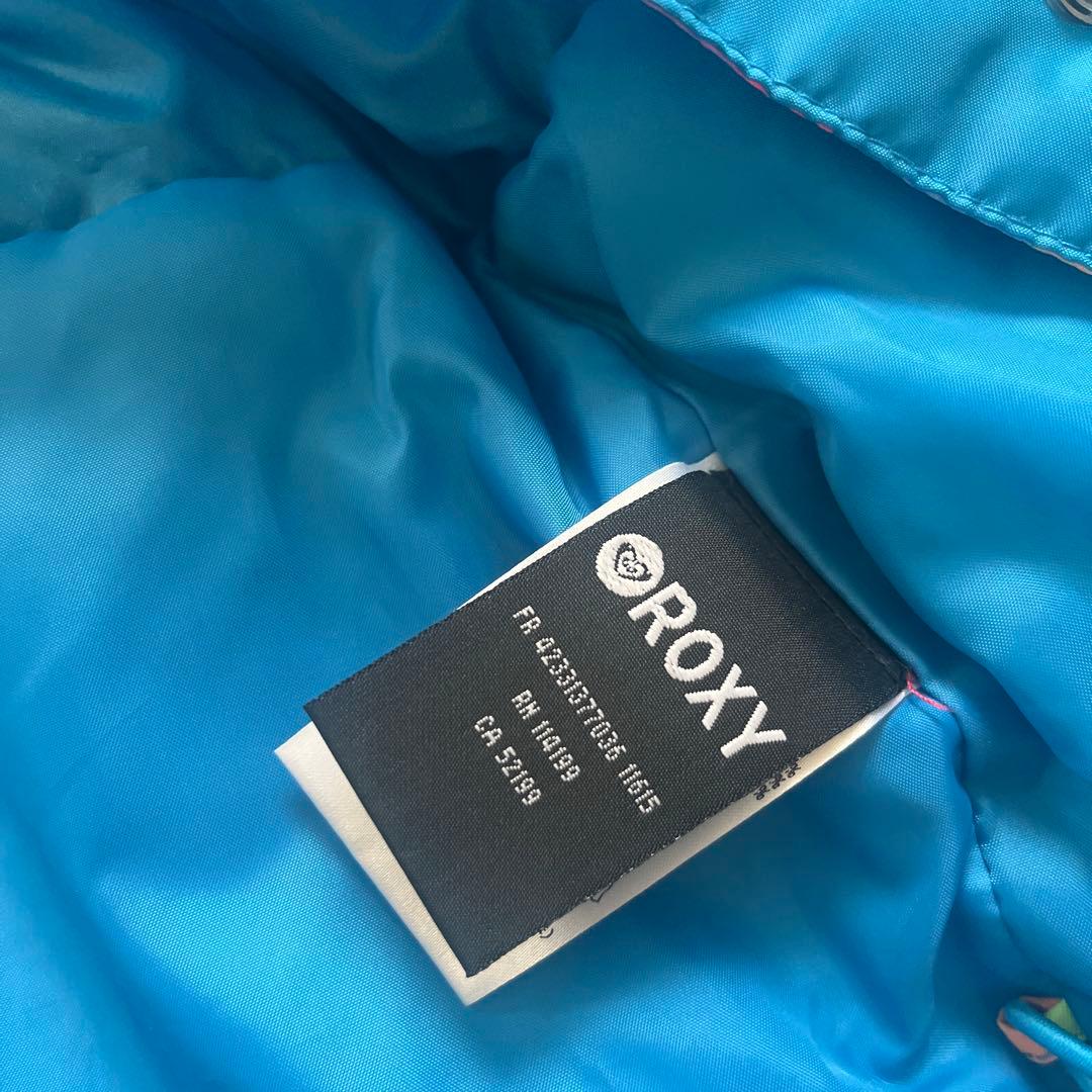 【美品】ROXYスキースノーボードウェア140150チェックキッズジャケット