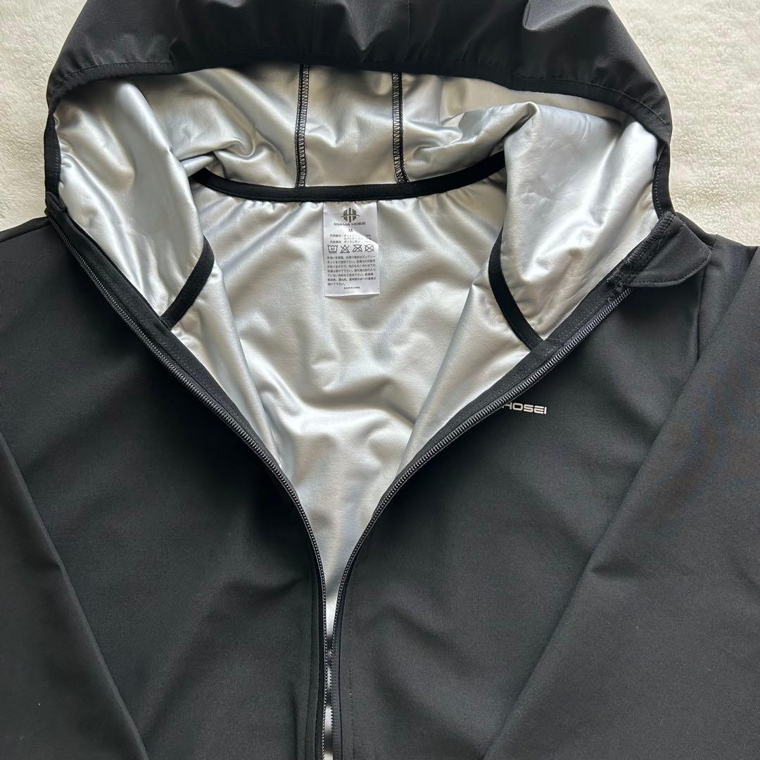 美品 IWAMA サウナスーツ セットアップ 上下 トレーニングウェア 黒 M