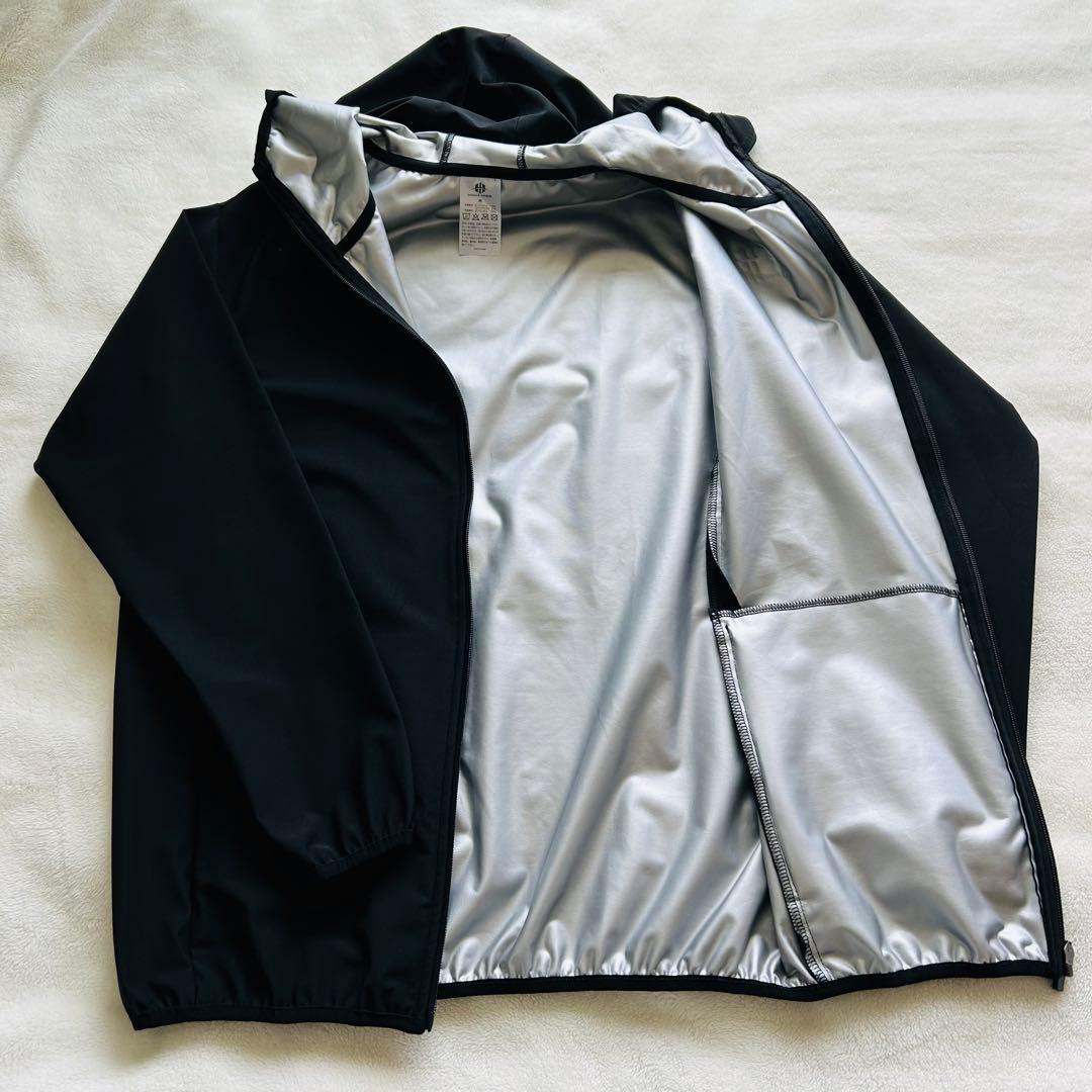 美品 IWAMA サウナスーツ セットアップ 上下 トレーニングウェア 黒 M