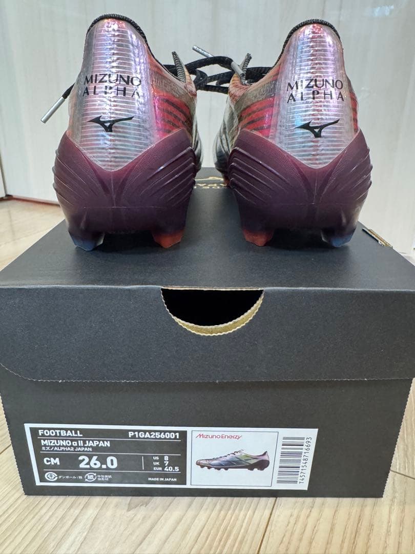 MIZUNO ALPHA2 ブラック×ギャラクシーシルバー 26.0 cm