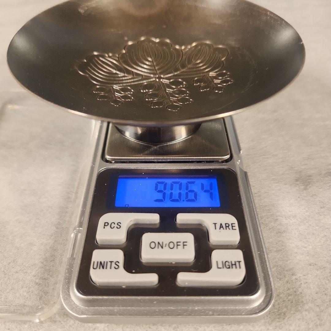 銀盃　造幣局製SILVERの刻印あり　90.64g