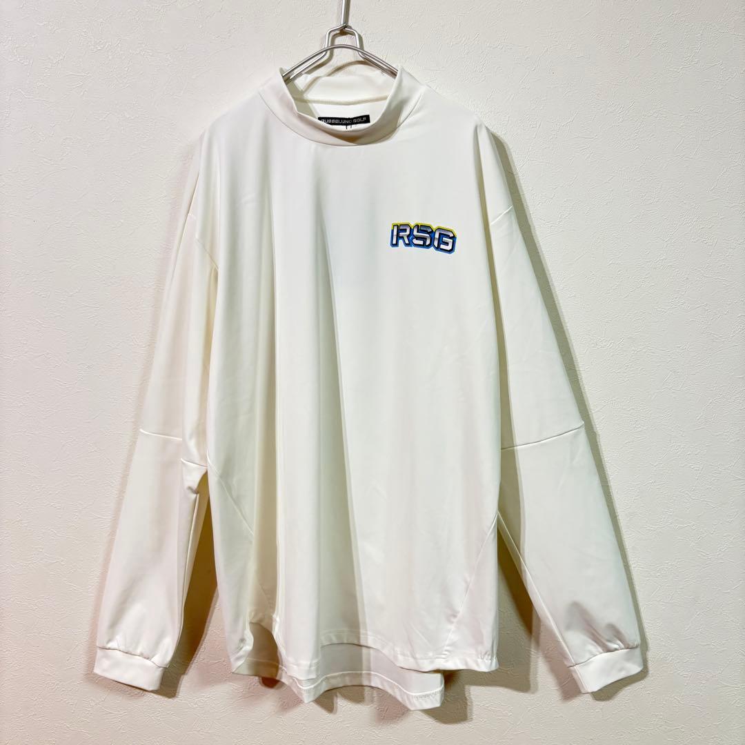 【RUSSELUNO GOLF】新品LS MOCKNECK メンズ３Ｌ　ホワイト