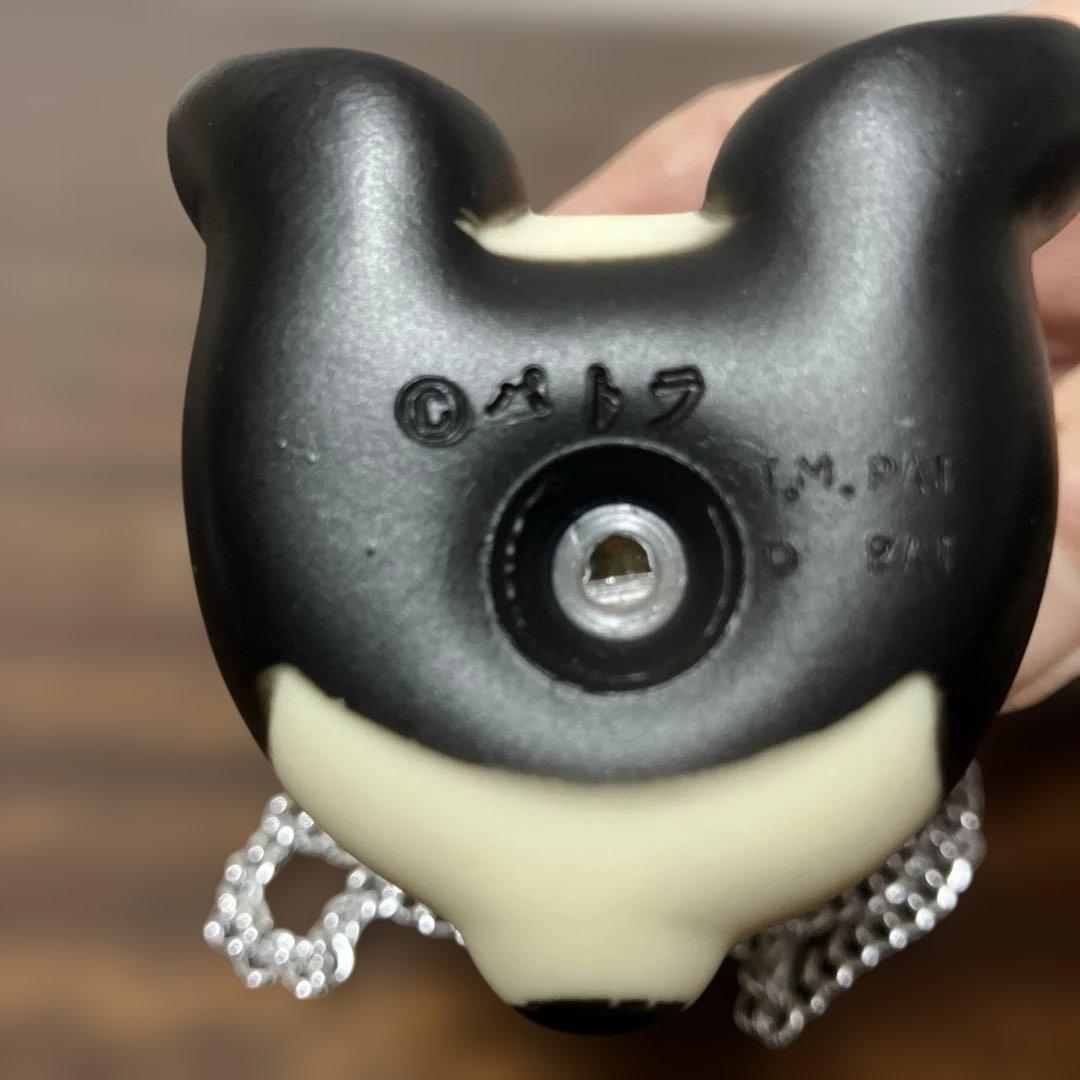 新品 パトラ　タレ目 パンダ　ソフビペンダント人形　昭和レトロ　当時物