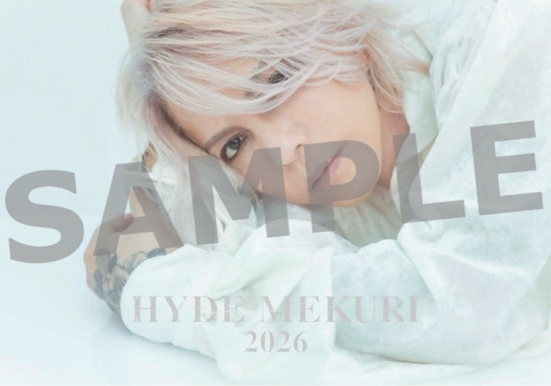 HYDE MEKURI 2026 卓上カレンダー　撮り下ろし写真　メクリ　めくり