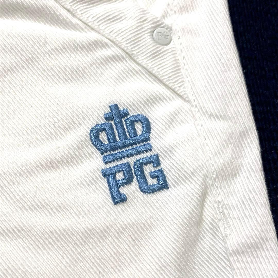 PEARLY GATES GOLF デニムパンツ　4 ストレッチ　白　ロゴ刺繍