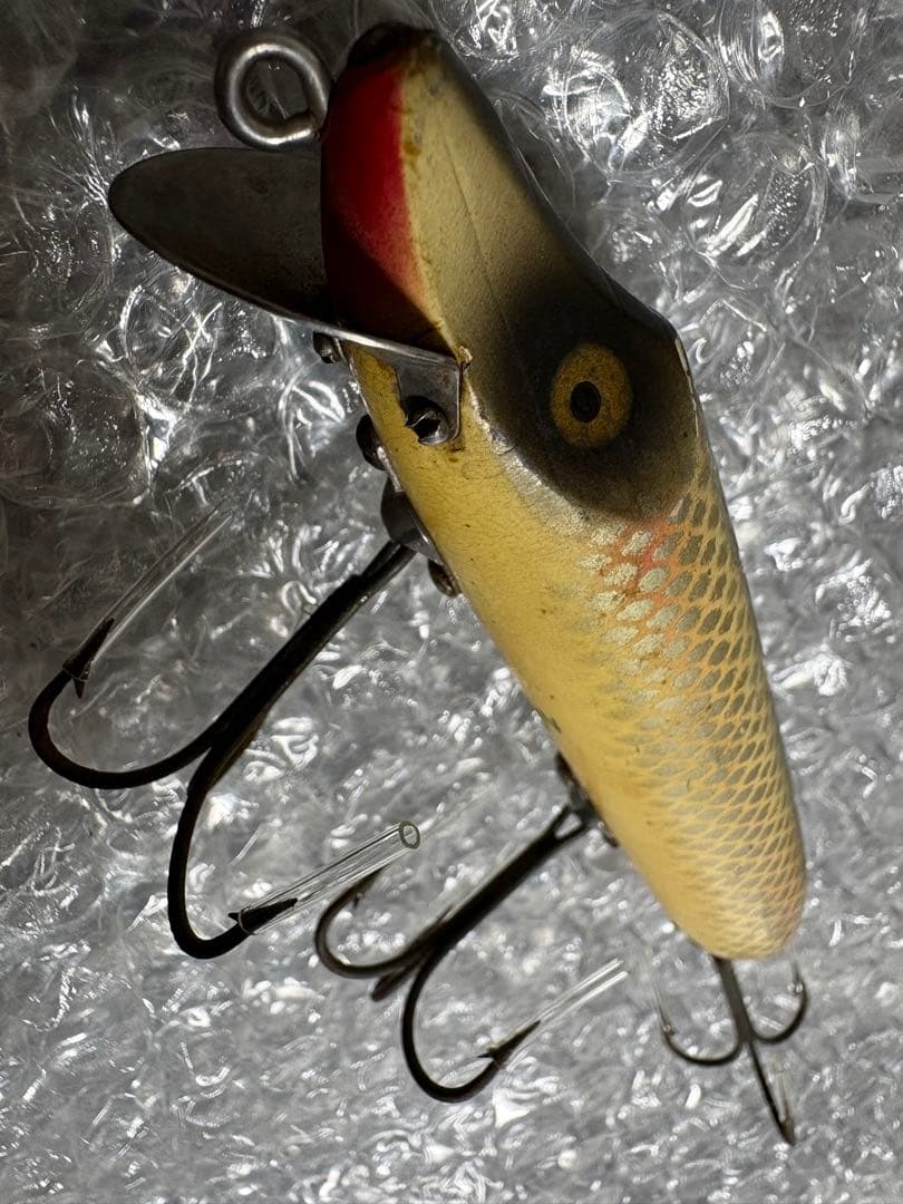 オールドヘドン　バンプスプーク　ウッド　金目　1950年代　HEDDON ルアー