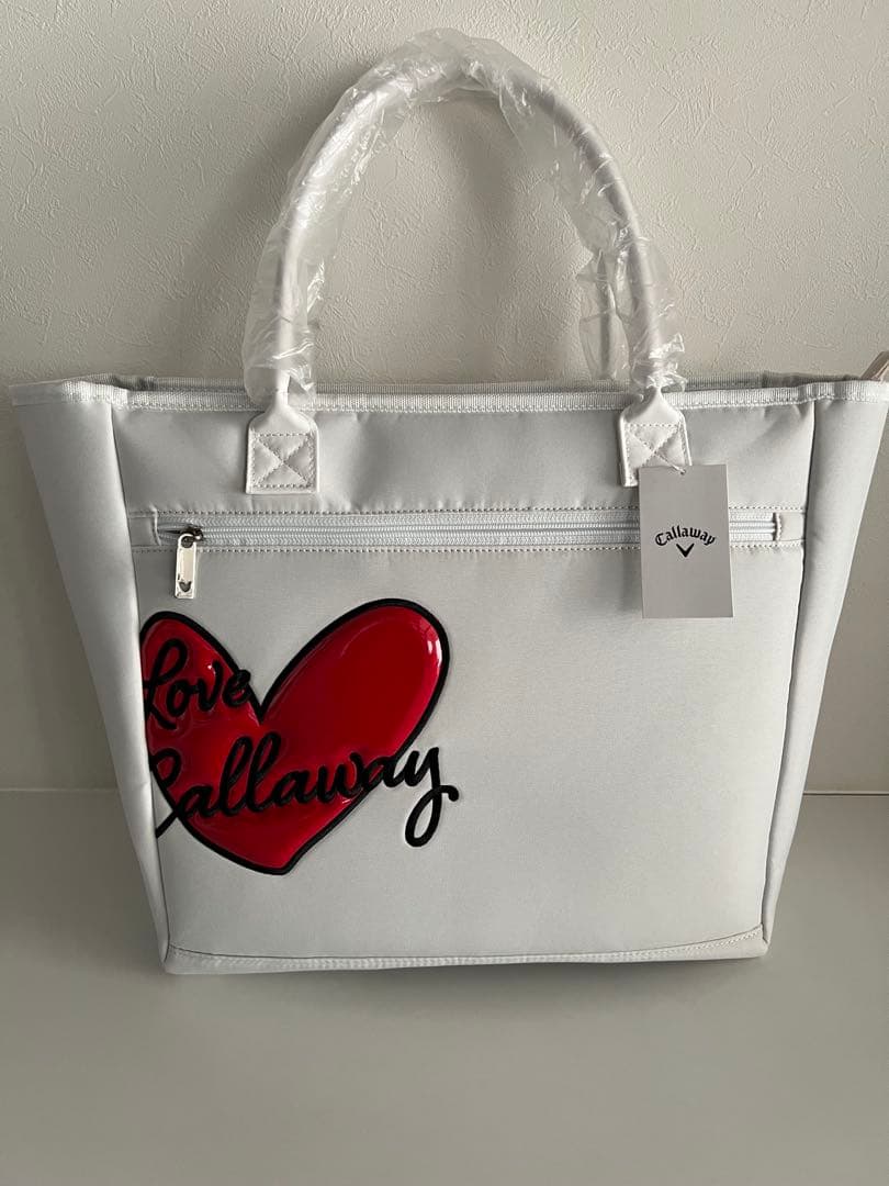 新品 タグ付き ホワイト キャロウェイ LOVE Tote 25 バッグ トート